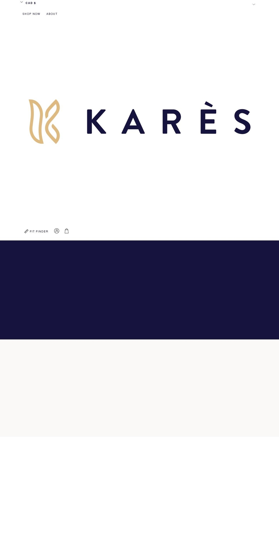 kareswear.com shopify website screenshot