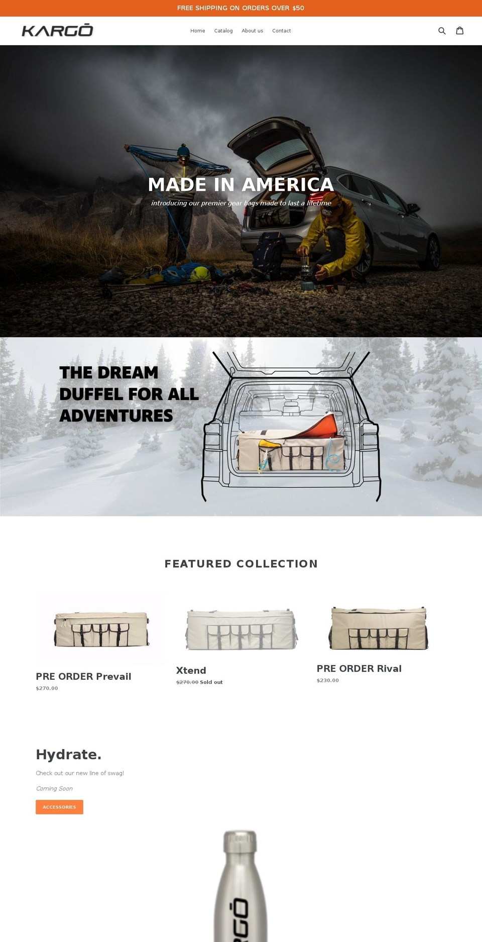 kargogear.com — Shopify storefront screenshot