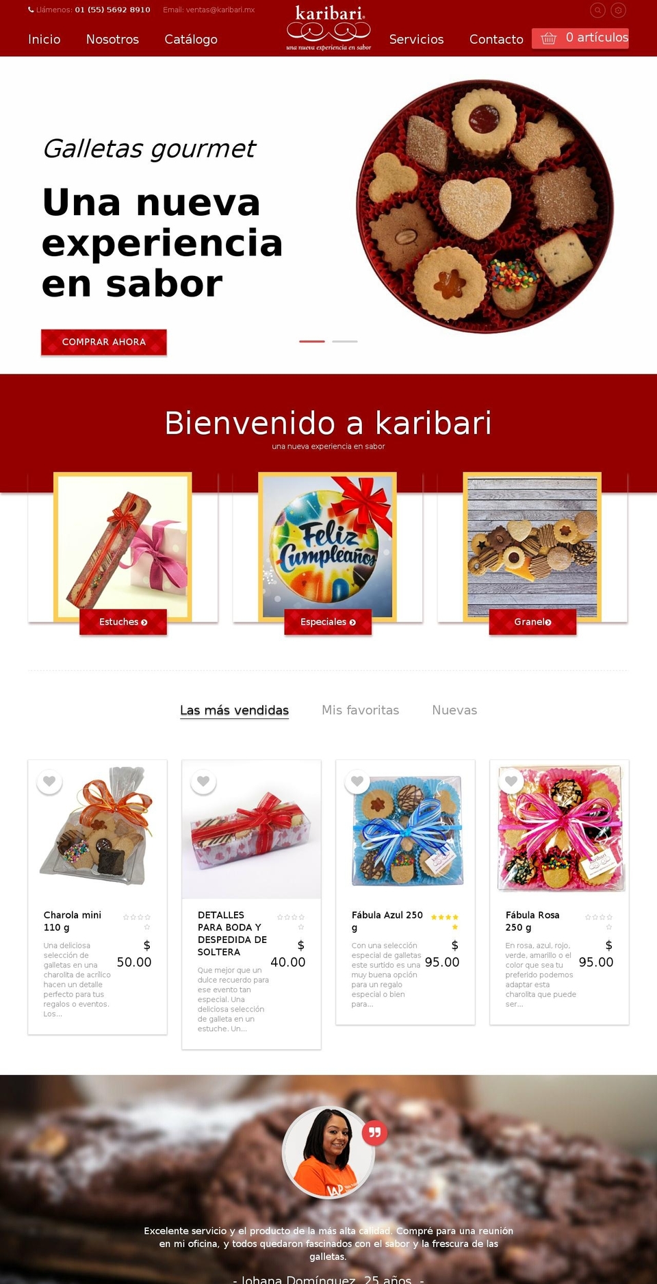 karibari.mx shopify website screenshot