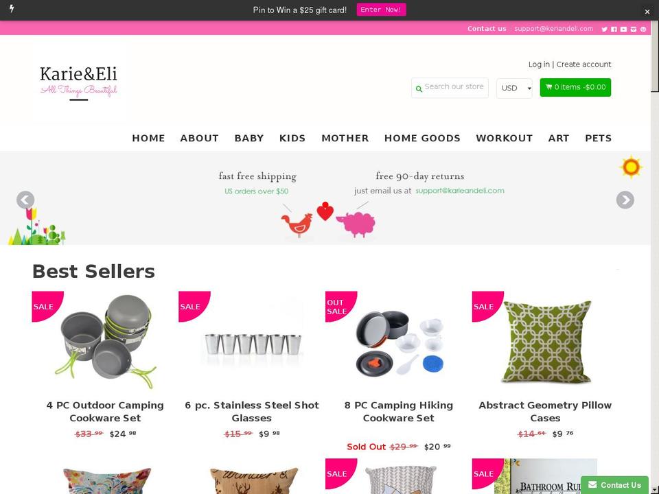 shopbooster173-29041720 Shopify theme site example karieandeli.com