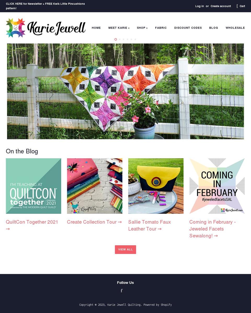 kariejewell.com shopify website screenshot