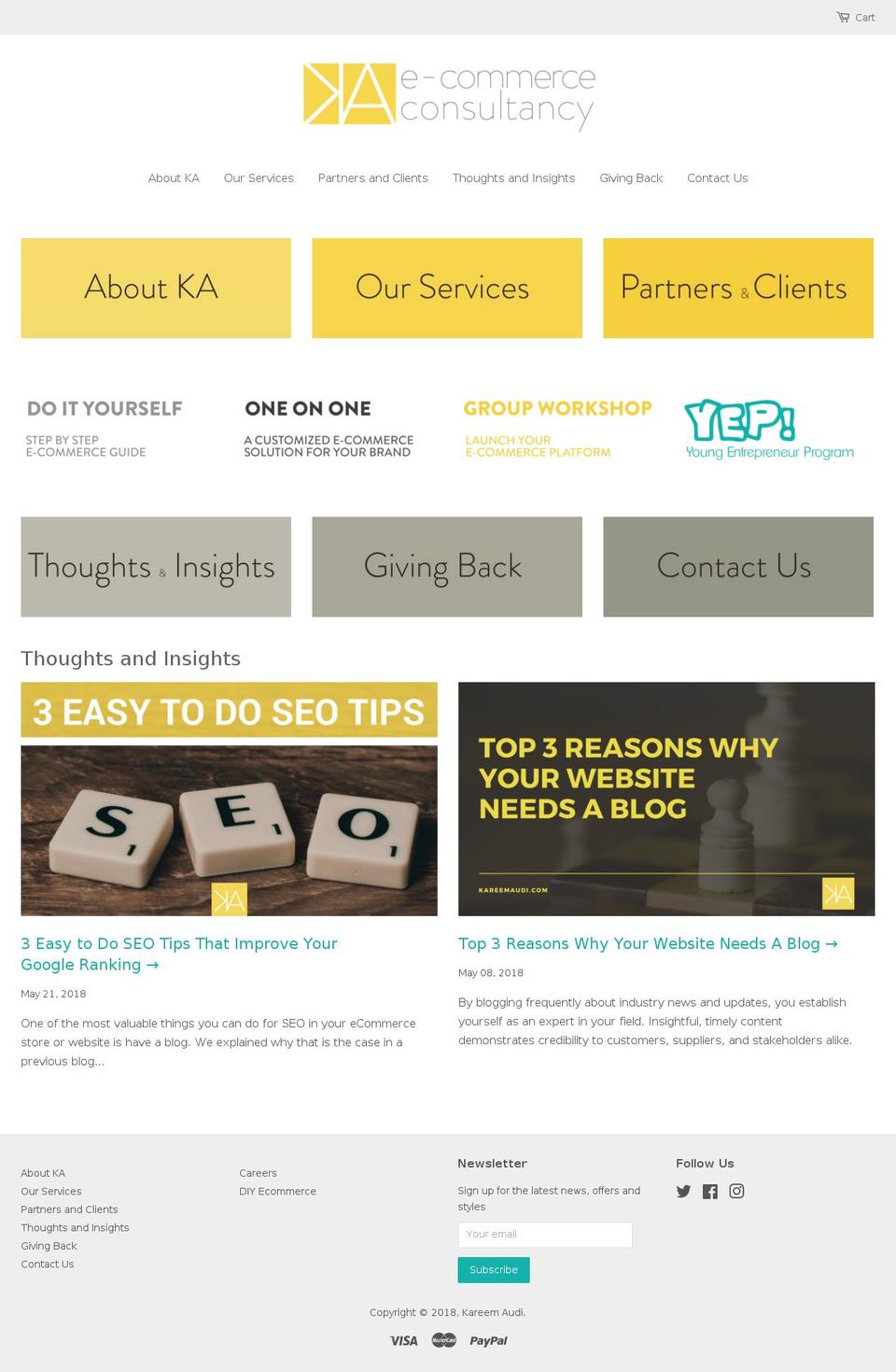 karimaudi.com shopify website screenshot