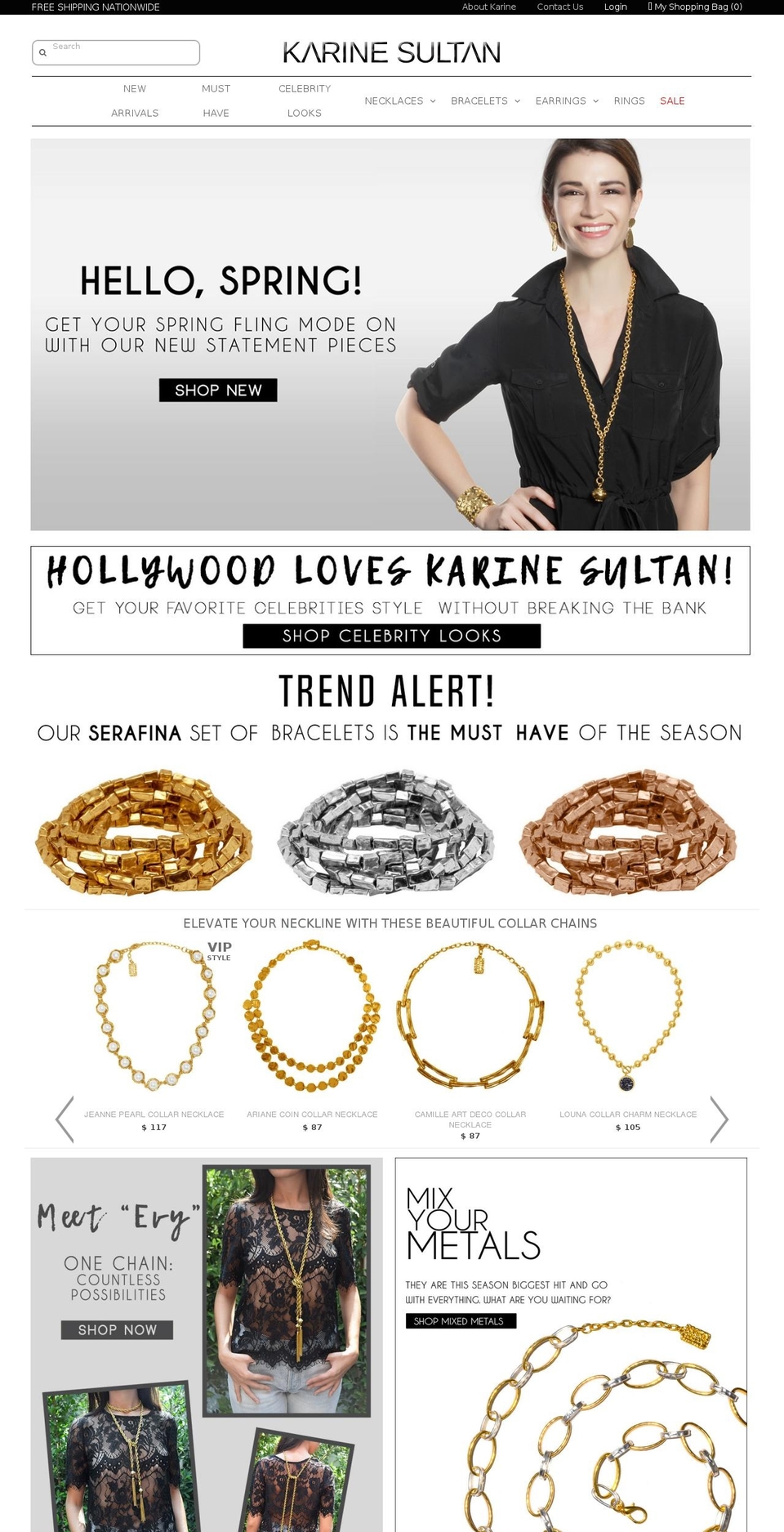 karine-sultan.info shopify website screenshot