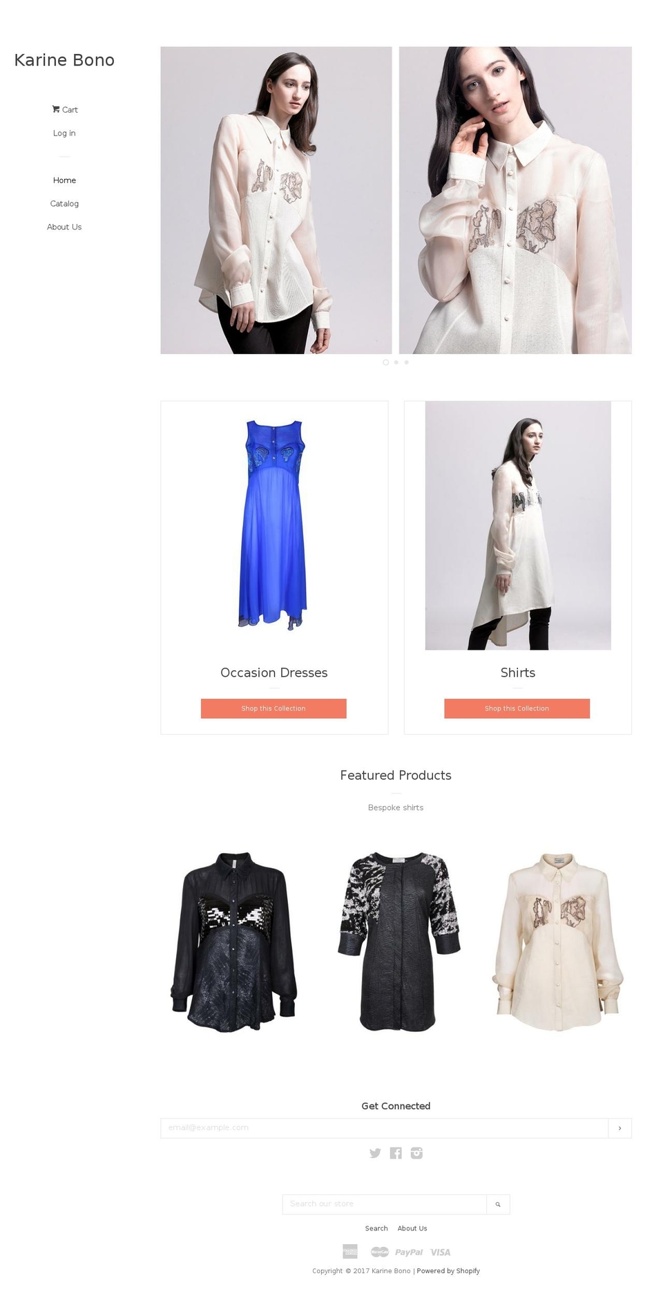 karinebono.com shopify website screenshot