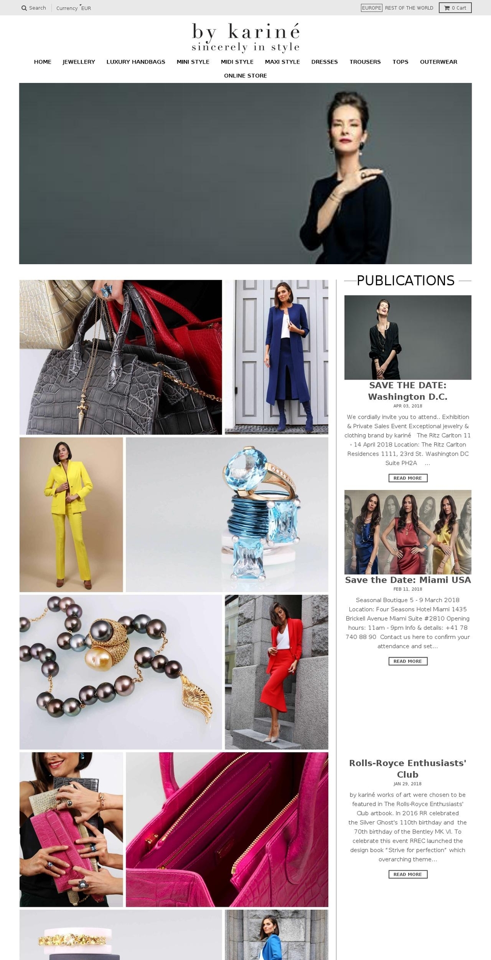 karineensaar.com — Shopify storefront screenshot