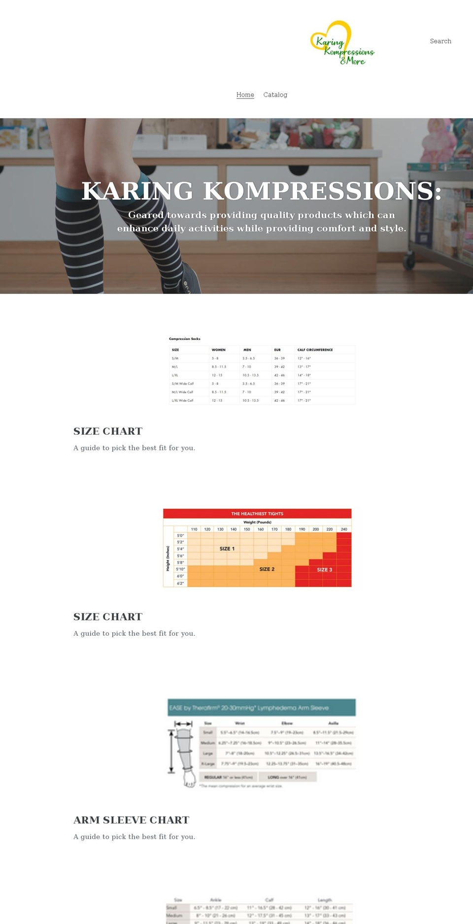 karingkompressions.com shopify website screenshot