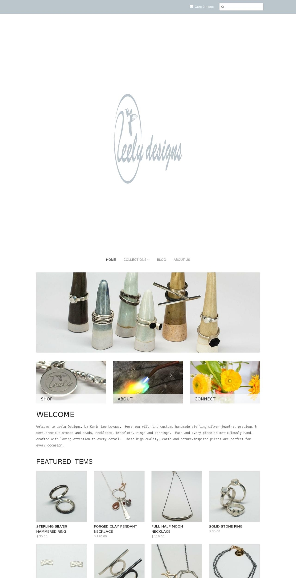 Leelu Designs Custom Theme Shopify theme site example karinlee.com