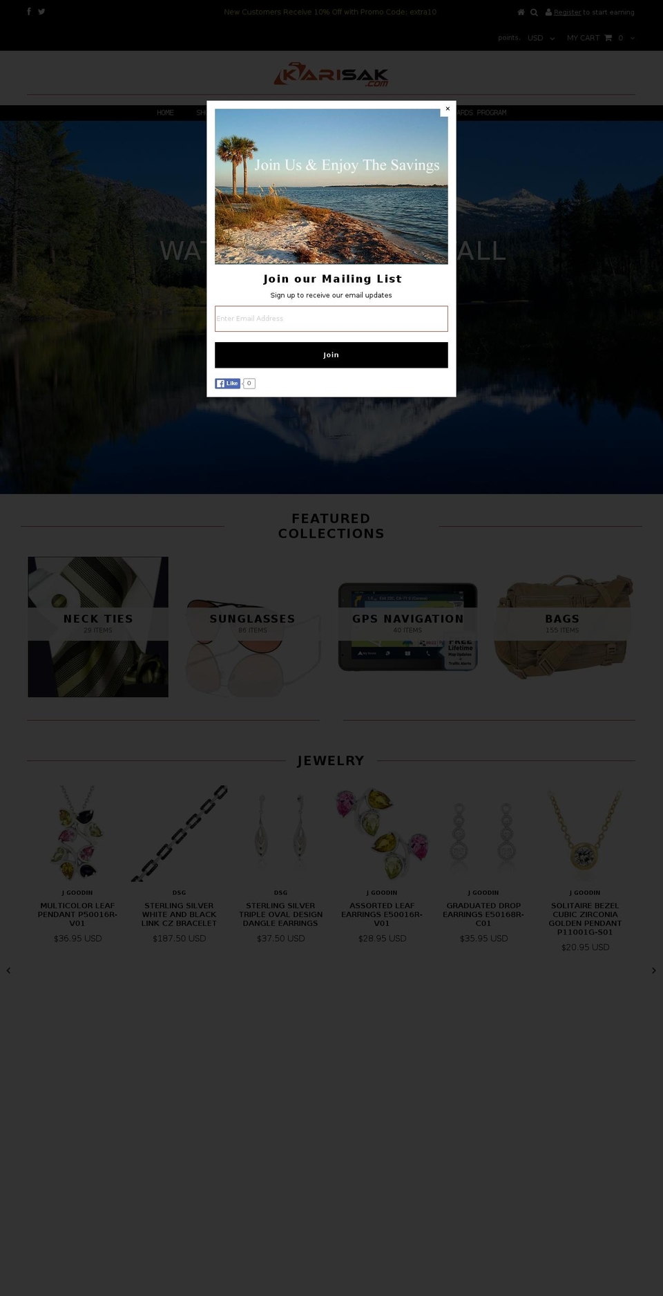 karisak.com shopify website screenshot
