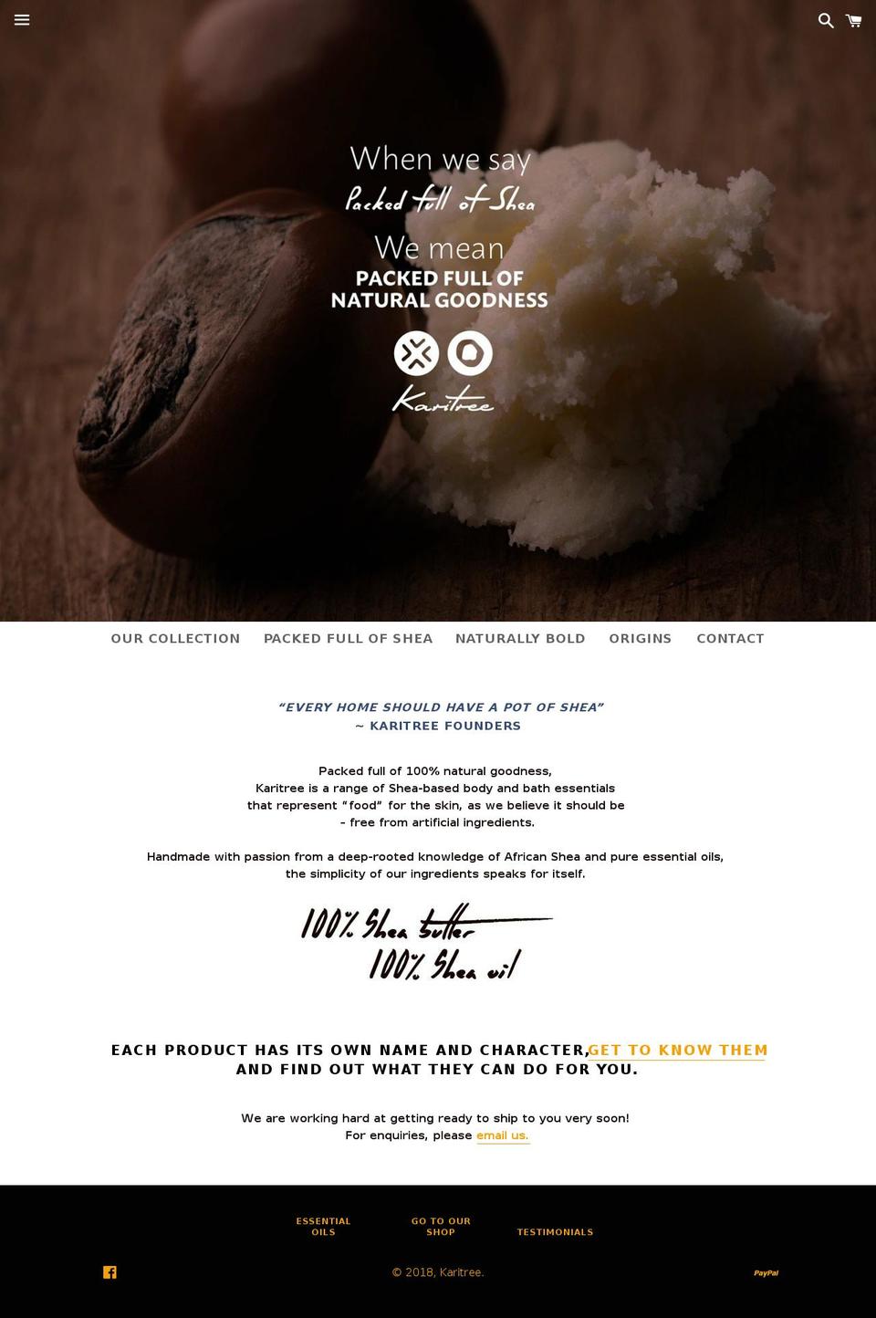 karitree.com — Shopify storefront screenshot