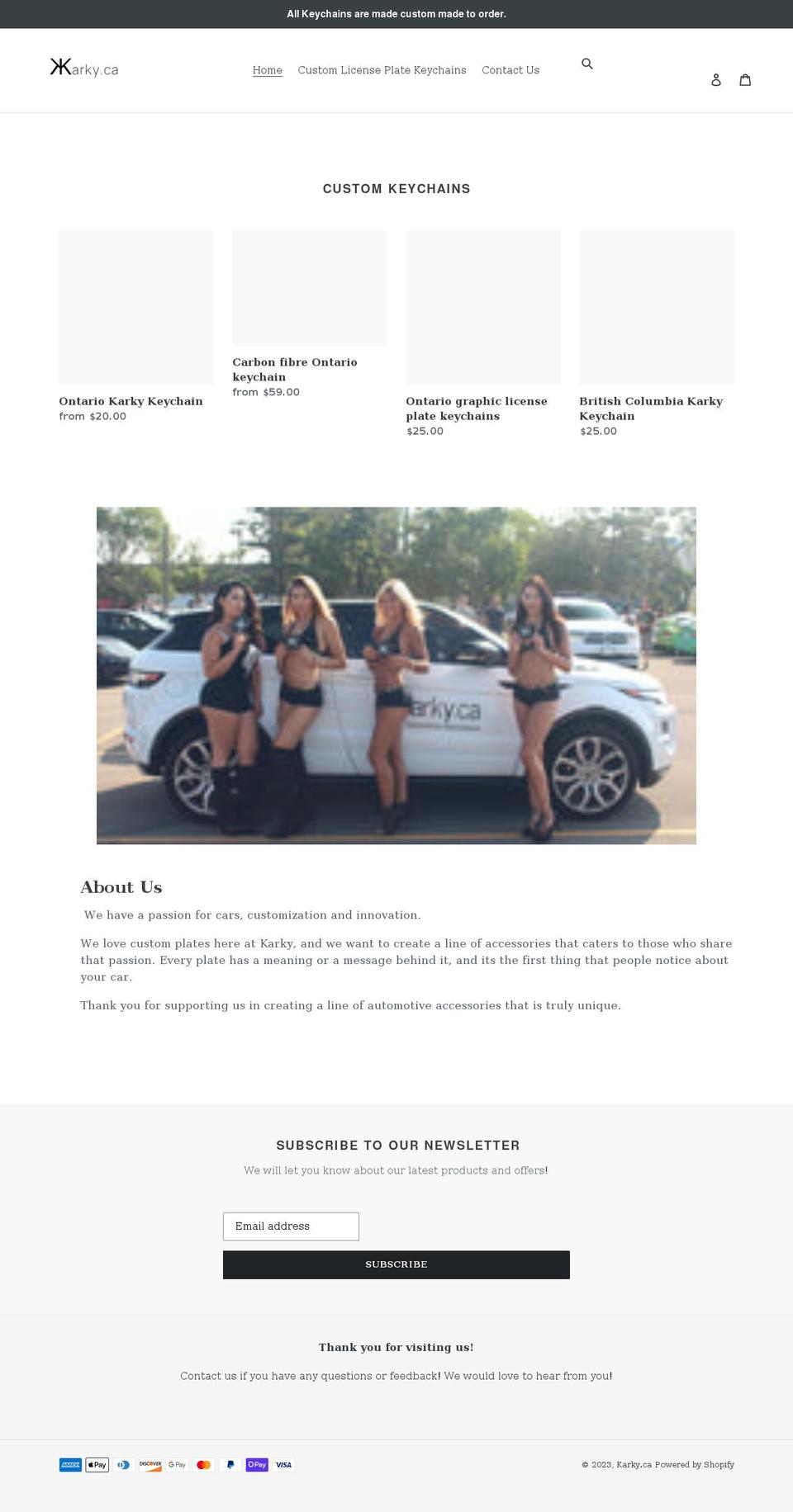 karky.ca shopify website screenshot