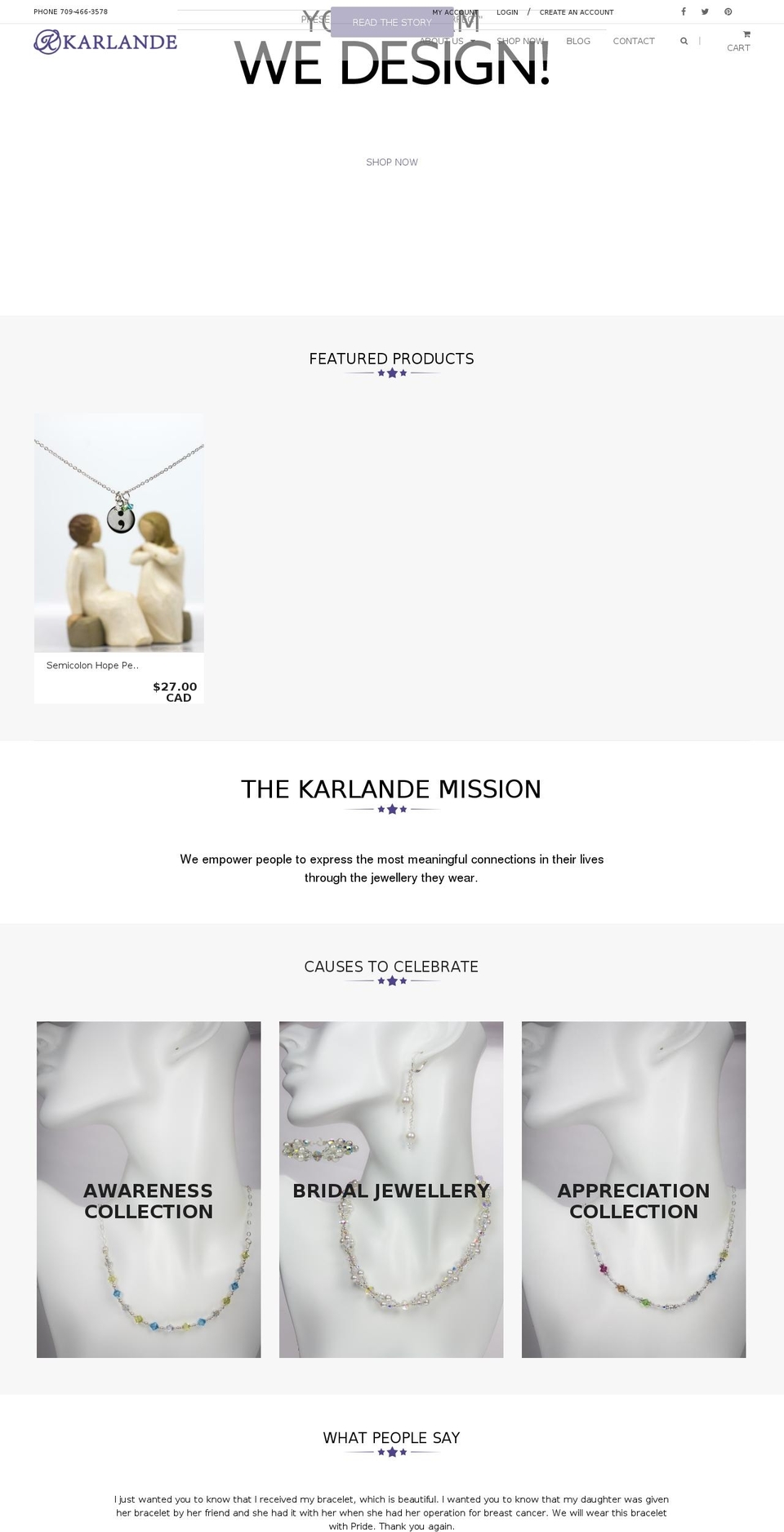 karlande-designs.myshopify.com shopify website screenshot