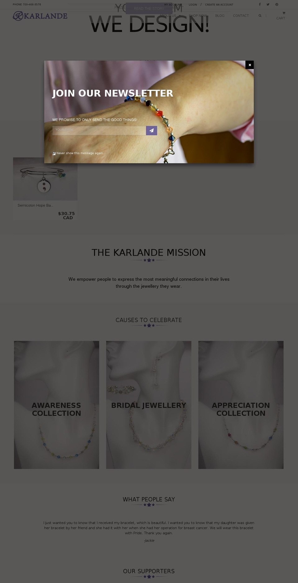 jewelry-r12 Shopify theme site example karlande.com