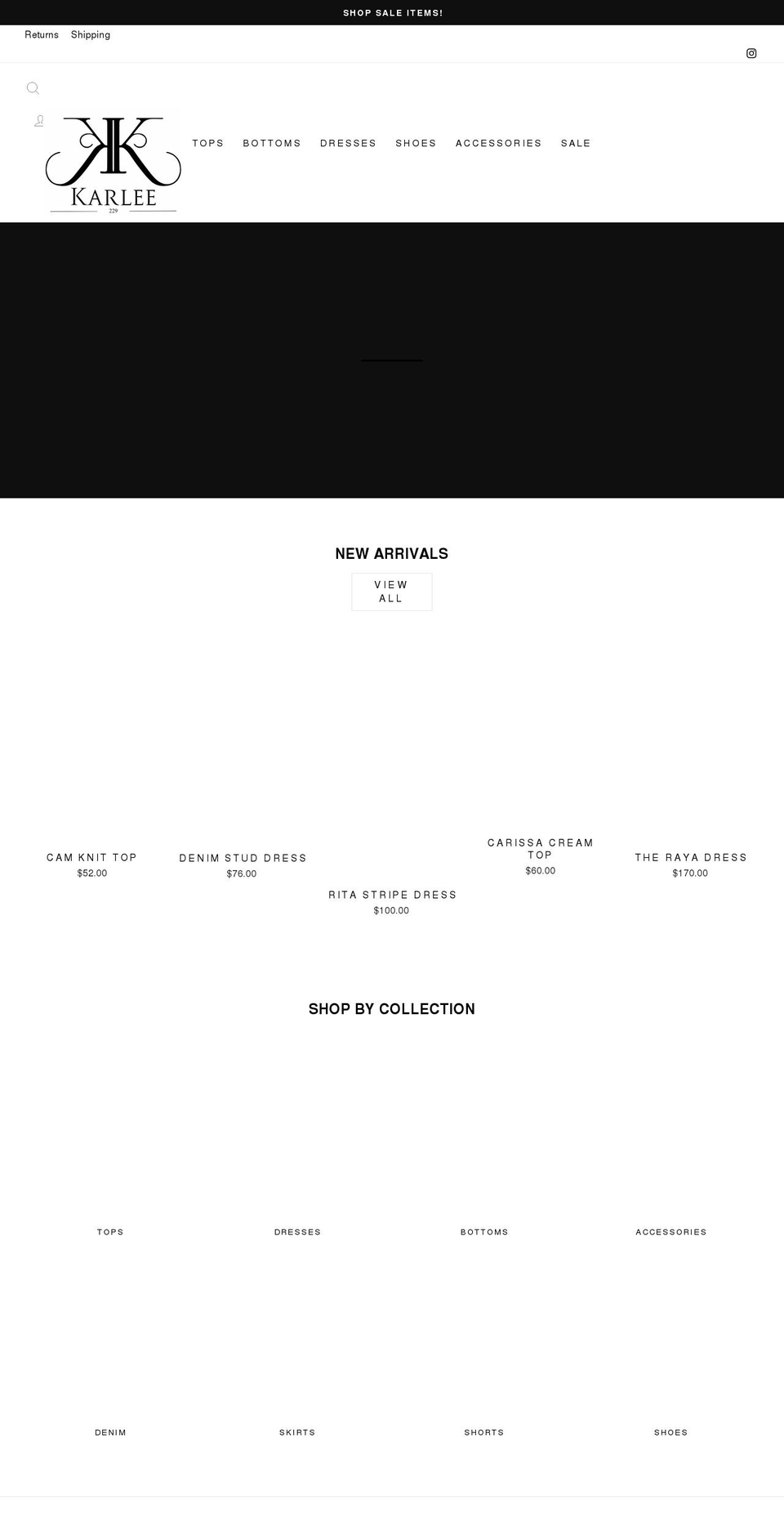 karlee229.com shopify website screenshot