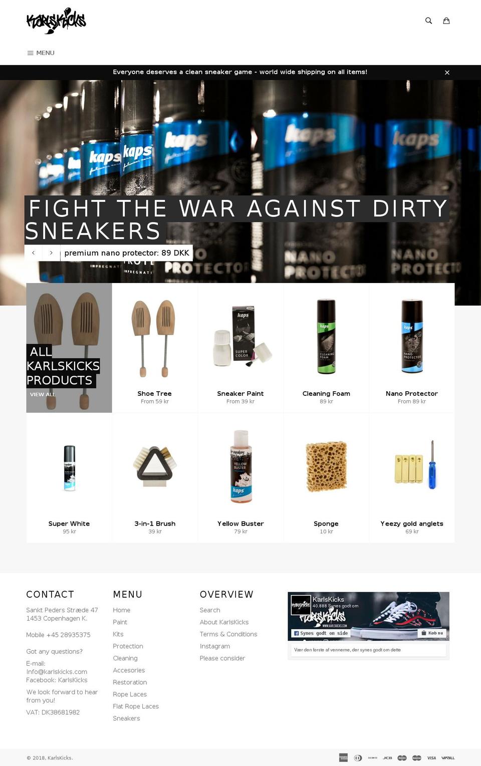 karlskicks.com shopify website screenshot