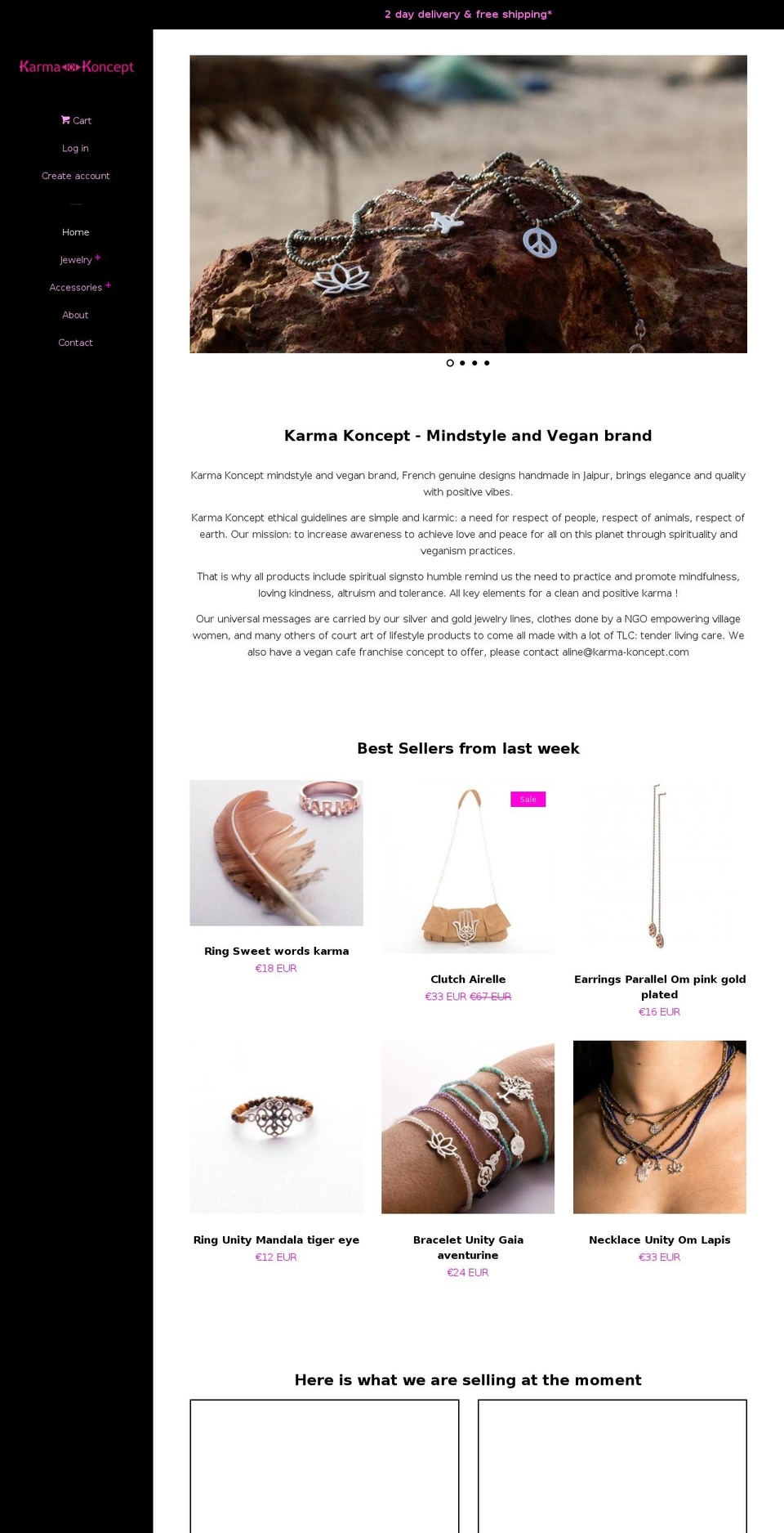 karma-koncept.com shopify website screenshot