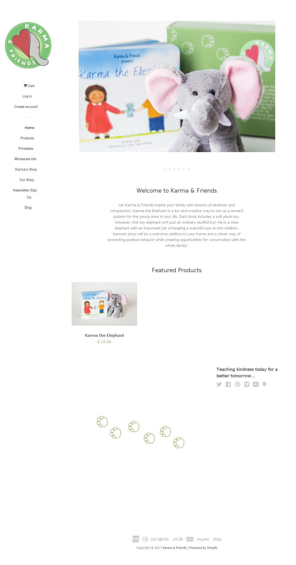 karmaandfriends.com shopify website screenshot