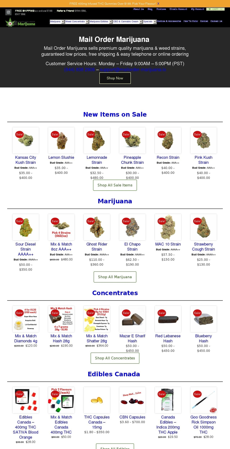 karmaclones.com — Shopify storefront screenshot