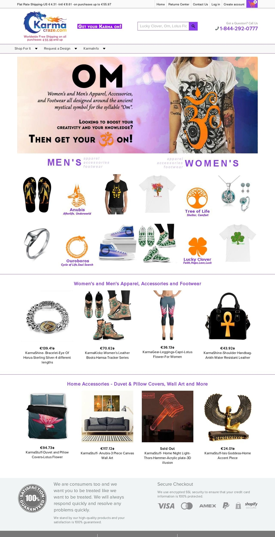 karmacraze.com — Shopify storefront screenshot