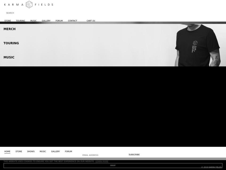 karmafields.com shopify website screenshot