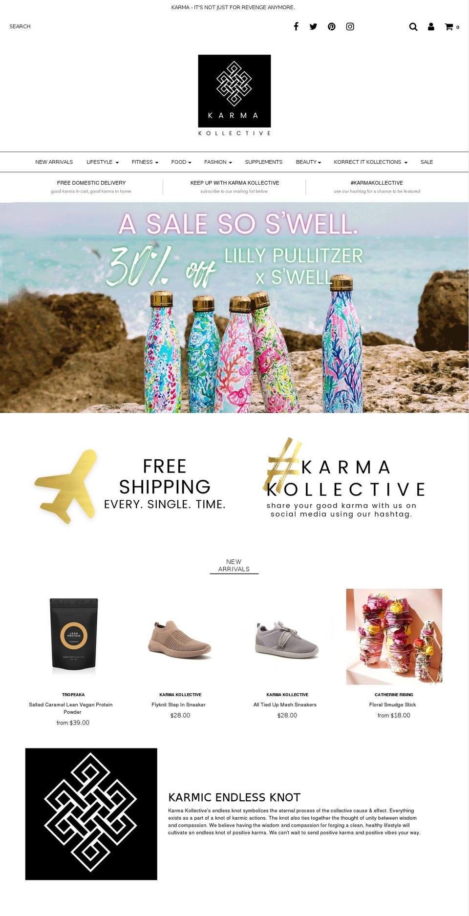 karmakollectivestore.com — Shopify storefront screenshot