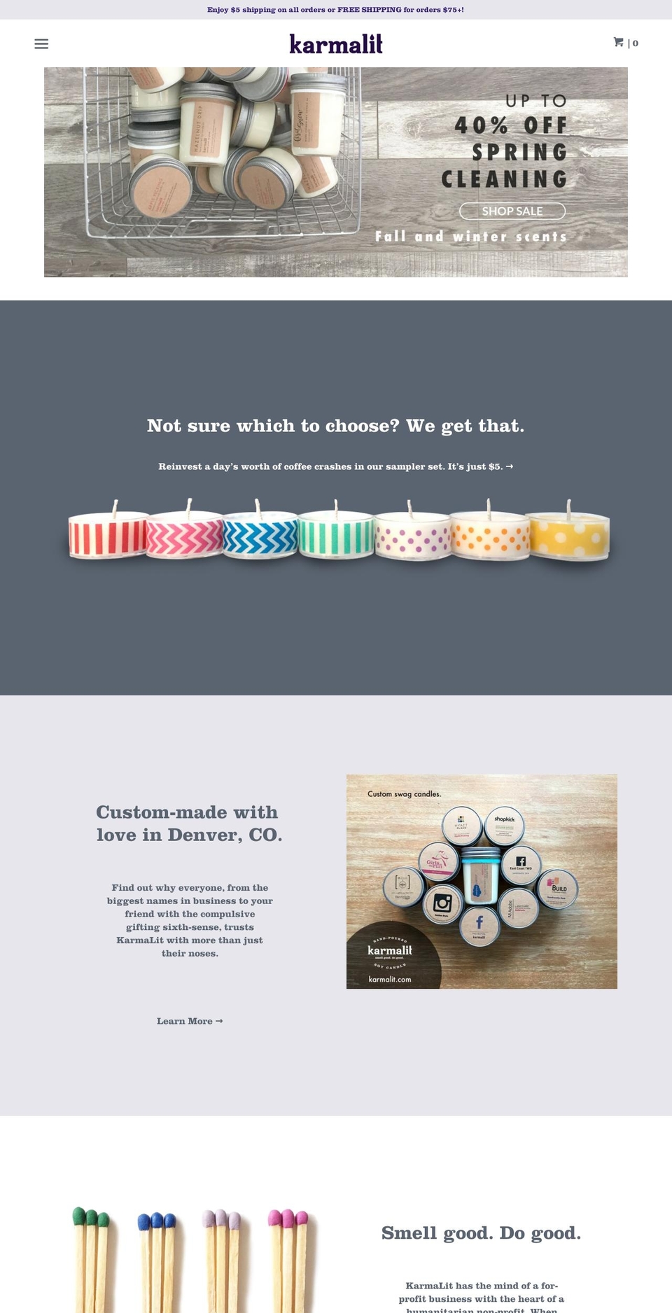 karmalit.com shopify website screenshot