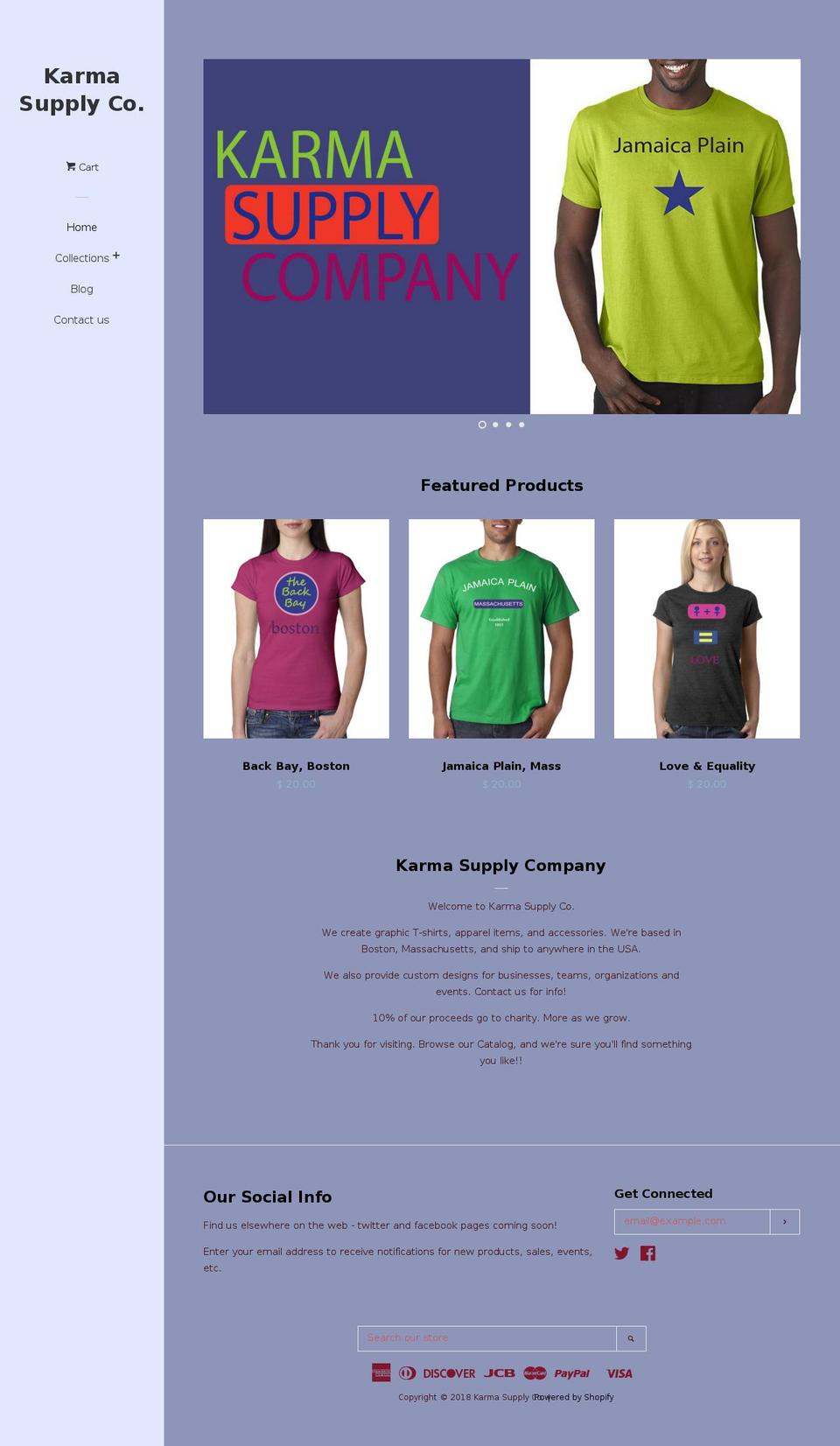 karmaobjects.com shopify website screenshot