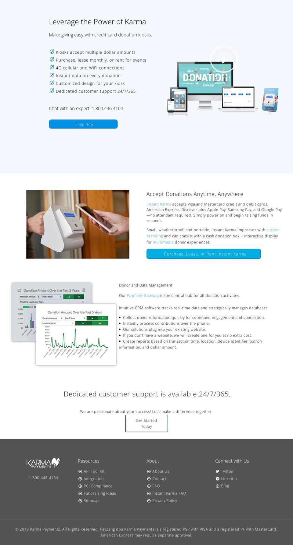 karmapayments.com shopify website screenshot