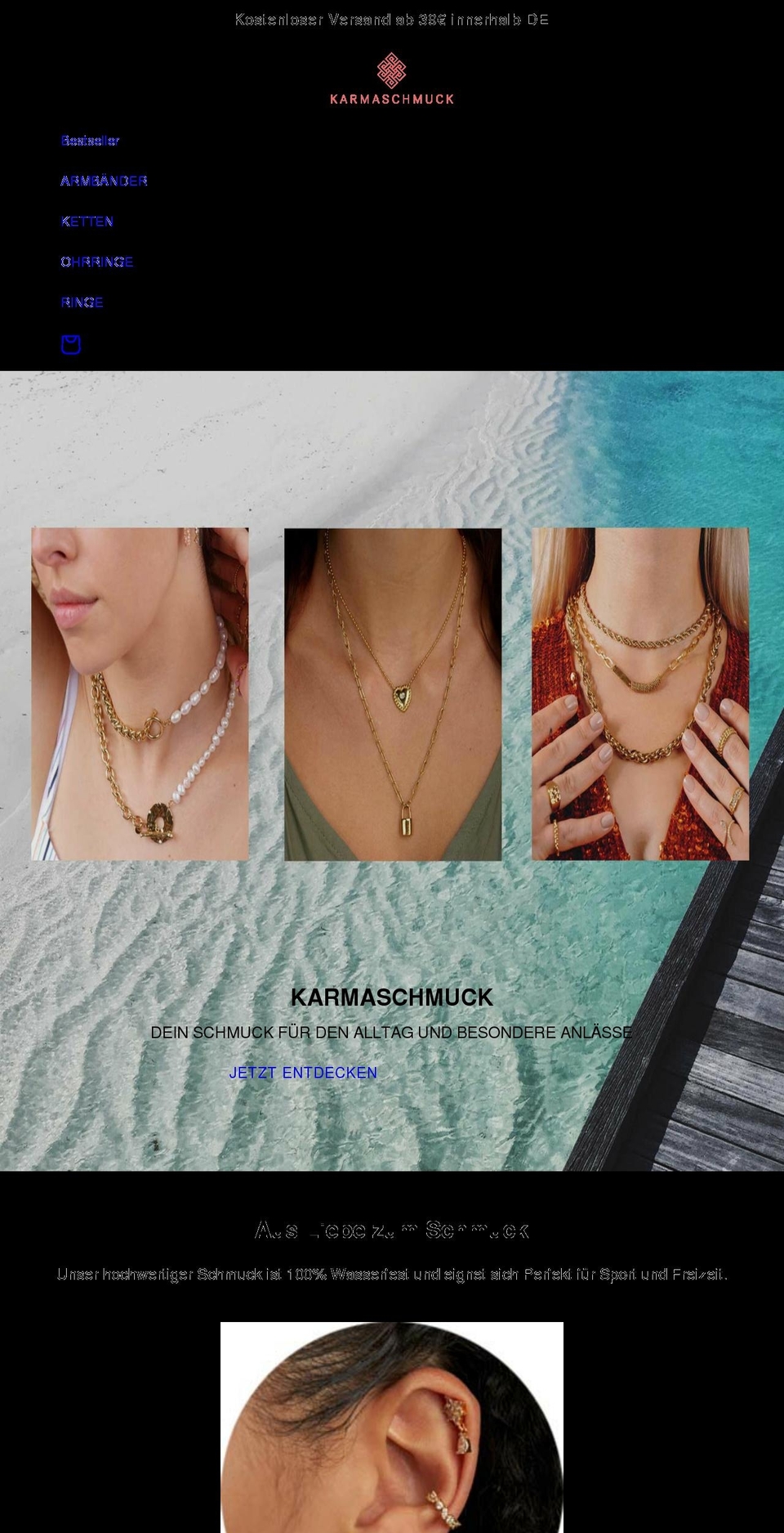 karmaschmuck.de shopify website screenshot