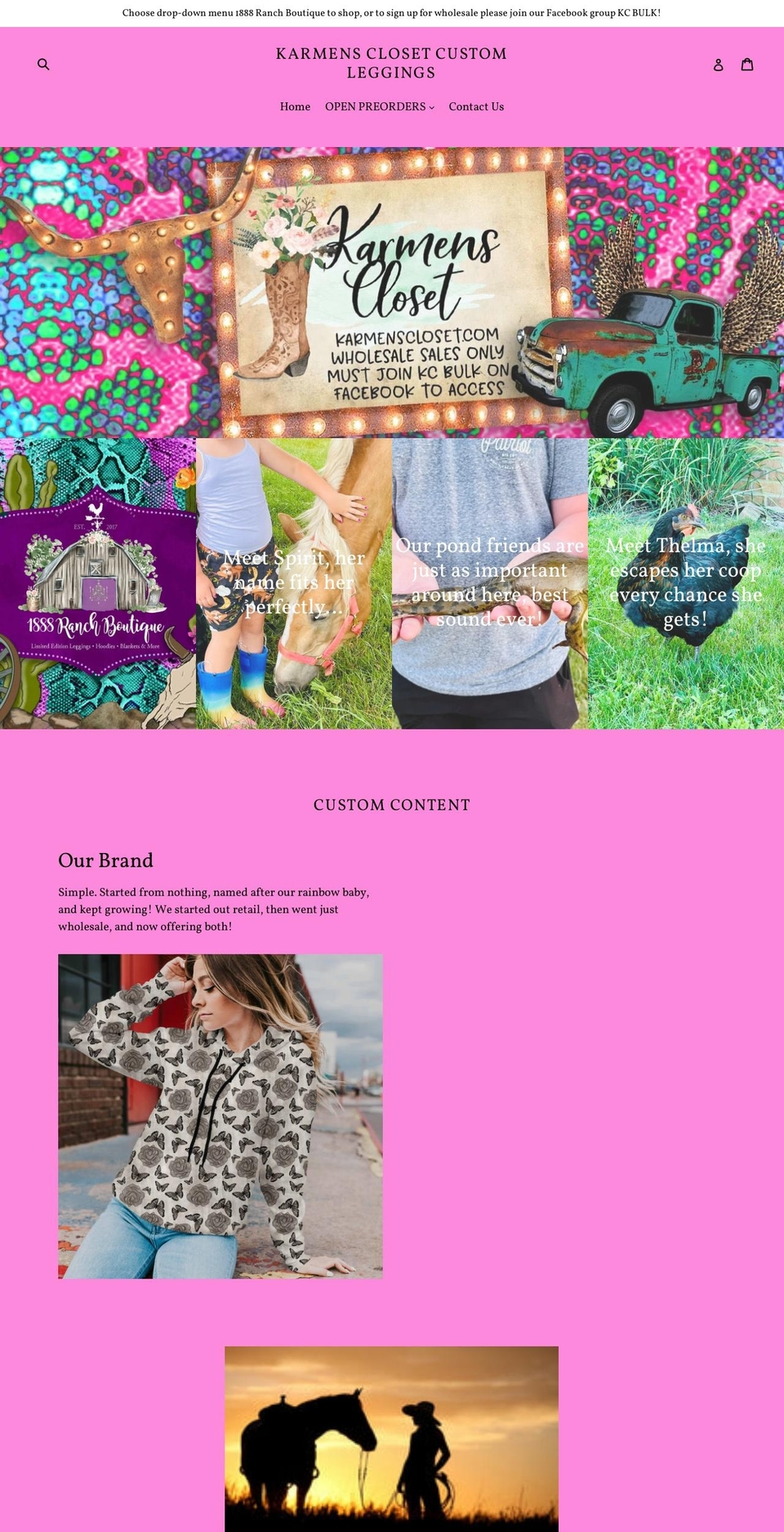 karmenscloset.com — Shopify storefront screenshot