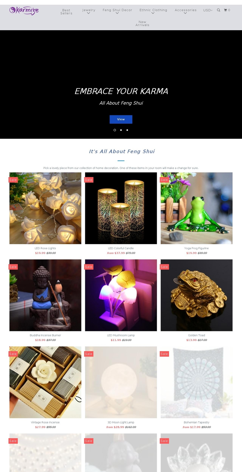 karmize.com — Shopify storefront screenshot