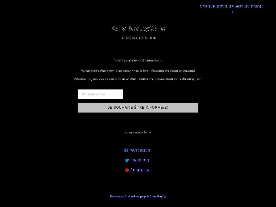 karobeautycare.com shopify website screenshot