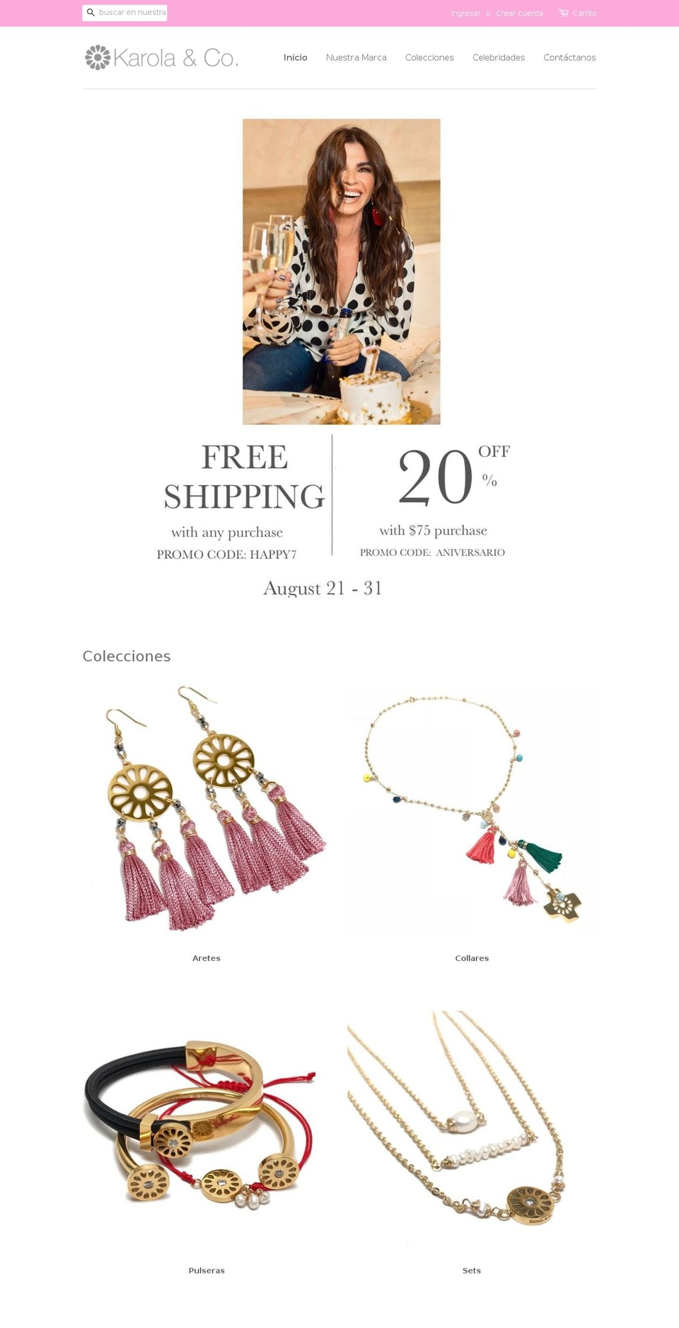 karolaonline.com shopify website screenshot