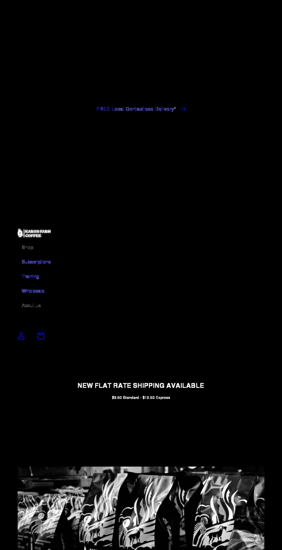 karonfarmcoffee.com.au shopify website screenshot