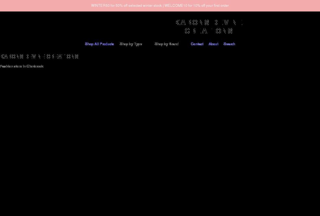 karonsdevinecreations.com shopify website screenshot