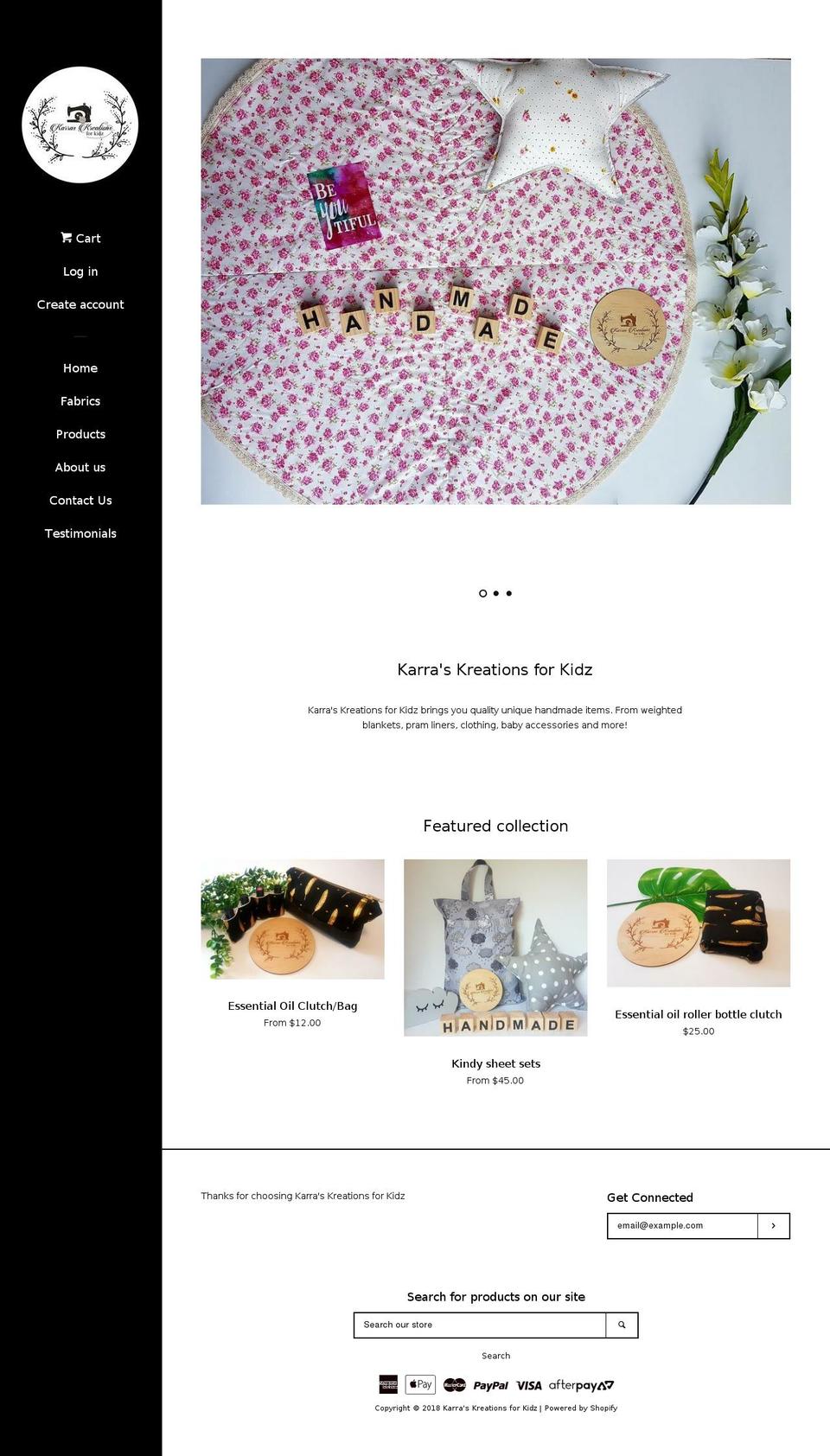 karraskreationsforkidz.com — Shopify storefront screenshot