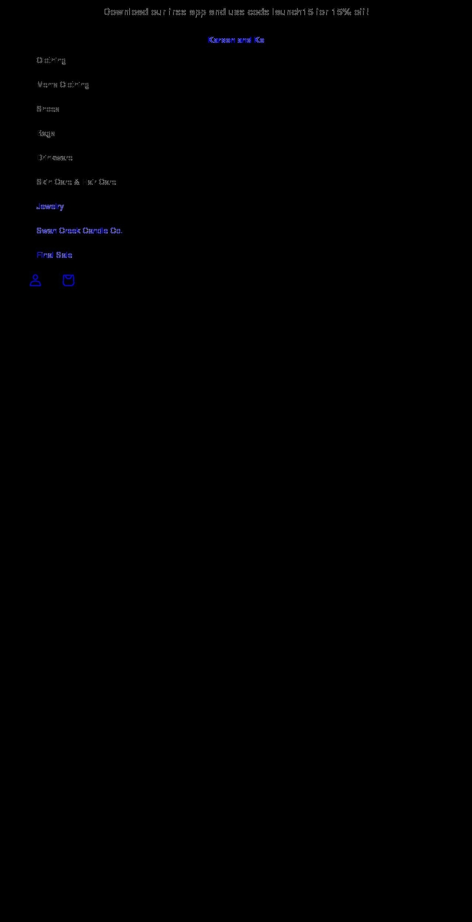 karsonandko.com shopify website screenshot