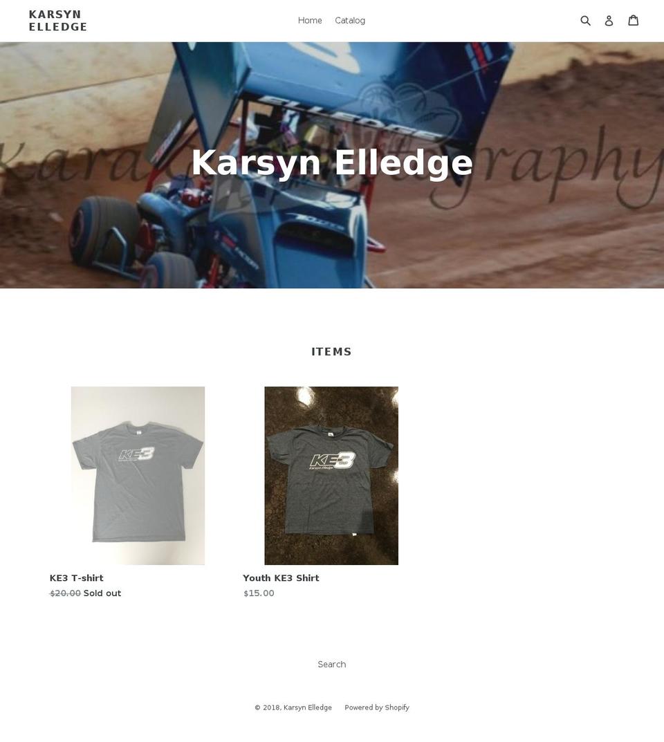 karsynelledge.com — Shopify storefront screenshot