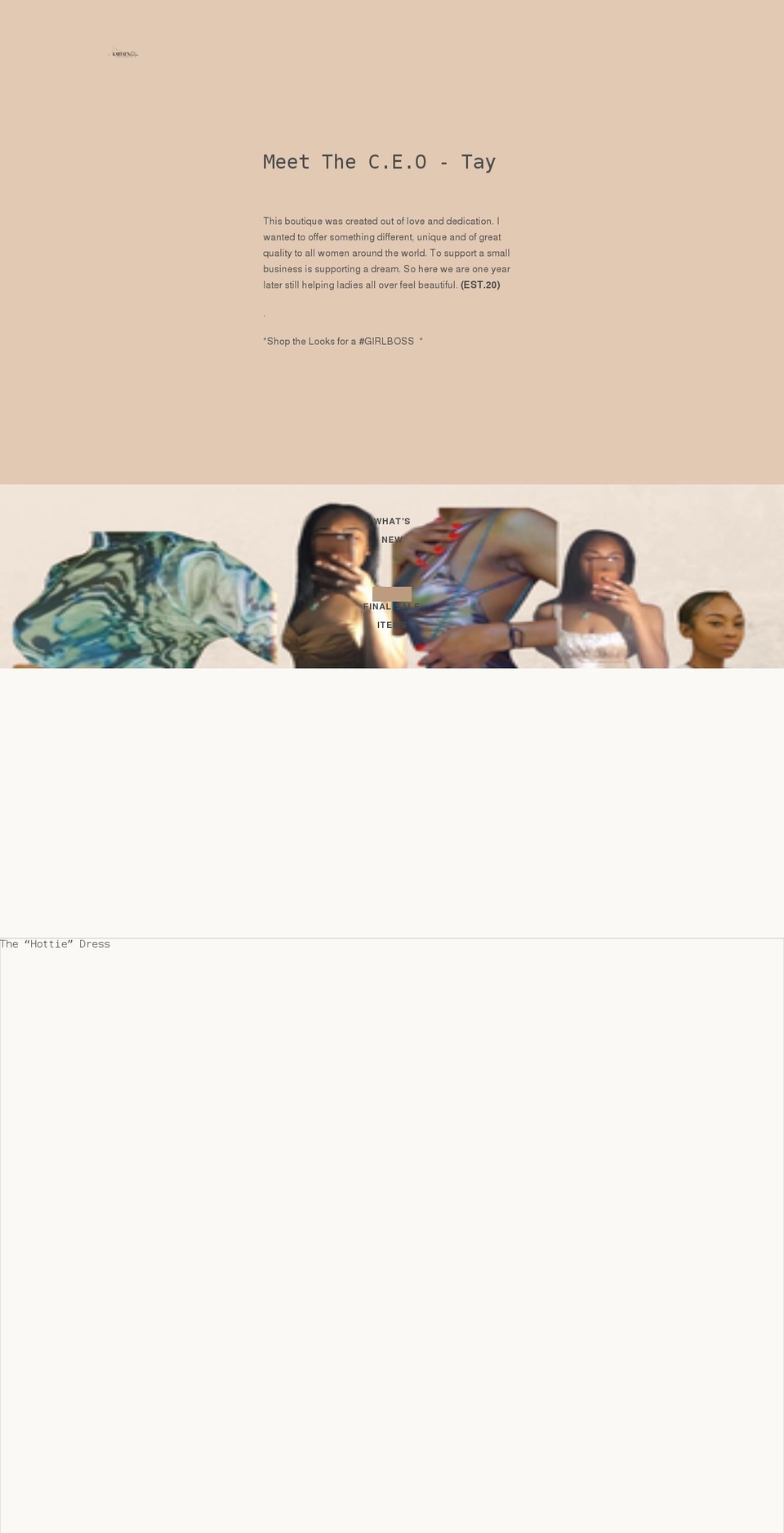 kartaesboutique.com shopify website screenshot