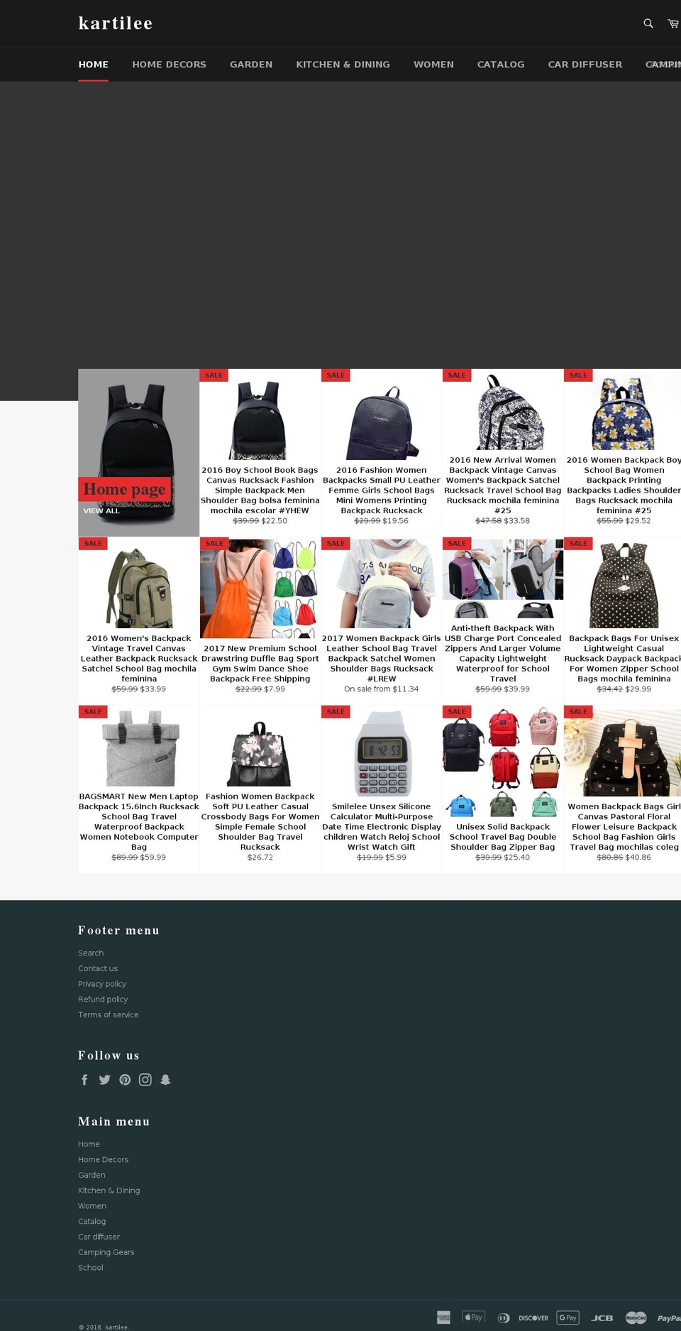 kartile.com shopify website screenshot