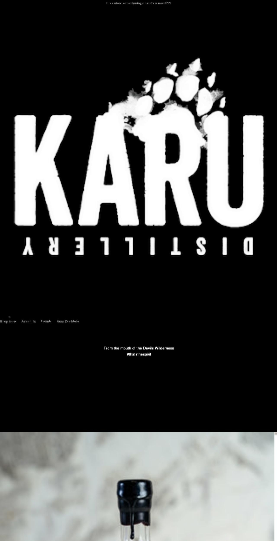 karudistillery.com.au shopify website screenshot