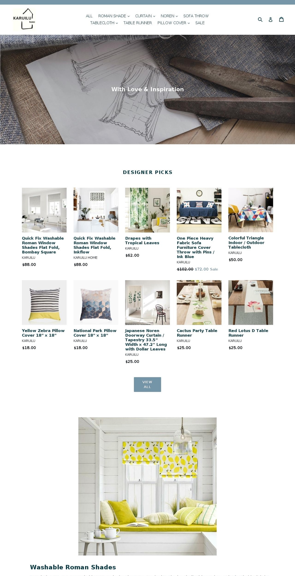 karuilu.com shopify website screenshot