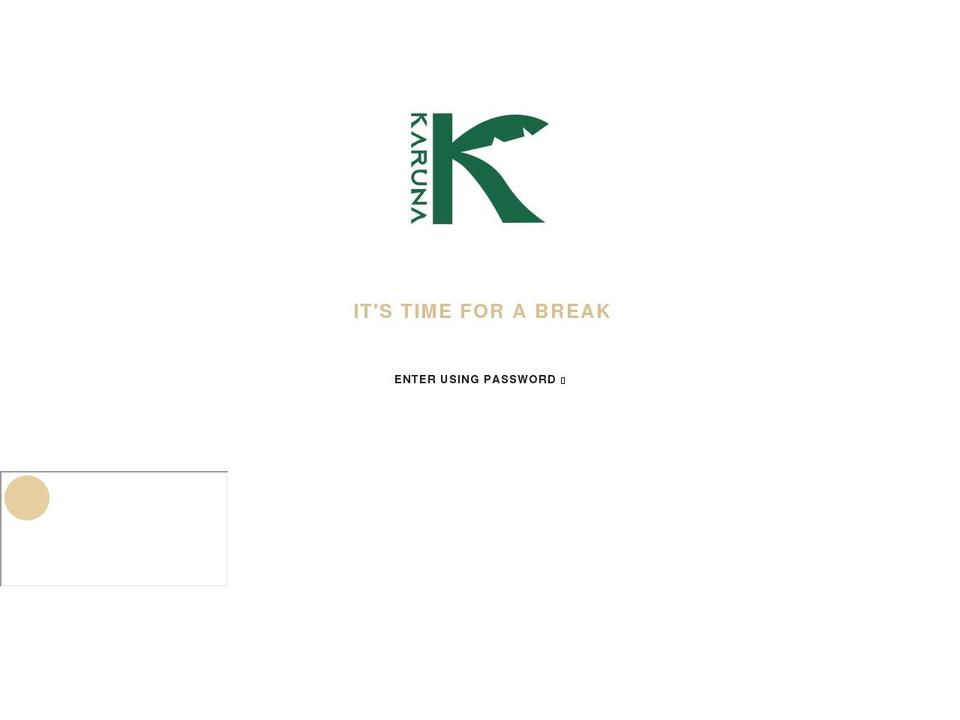 karuna.pt shopify website screenshot