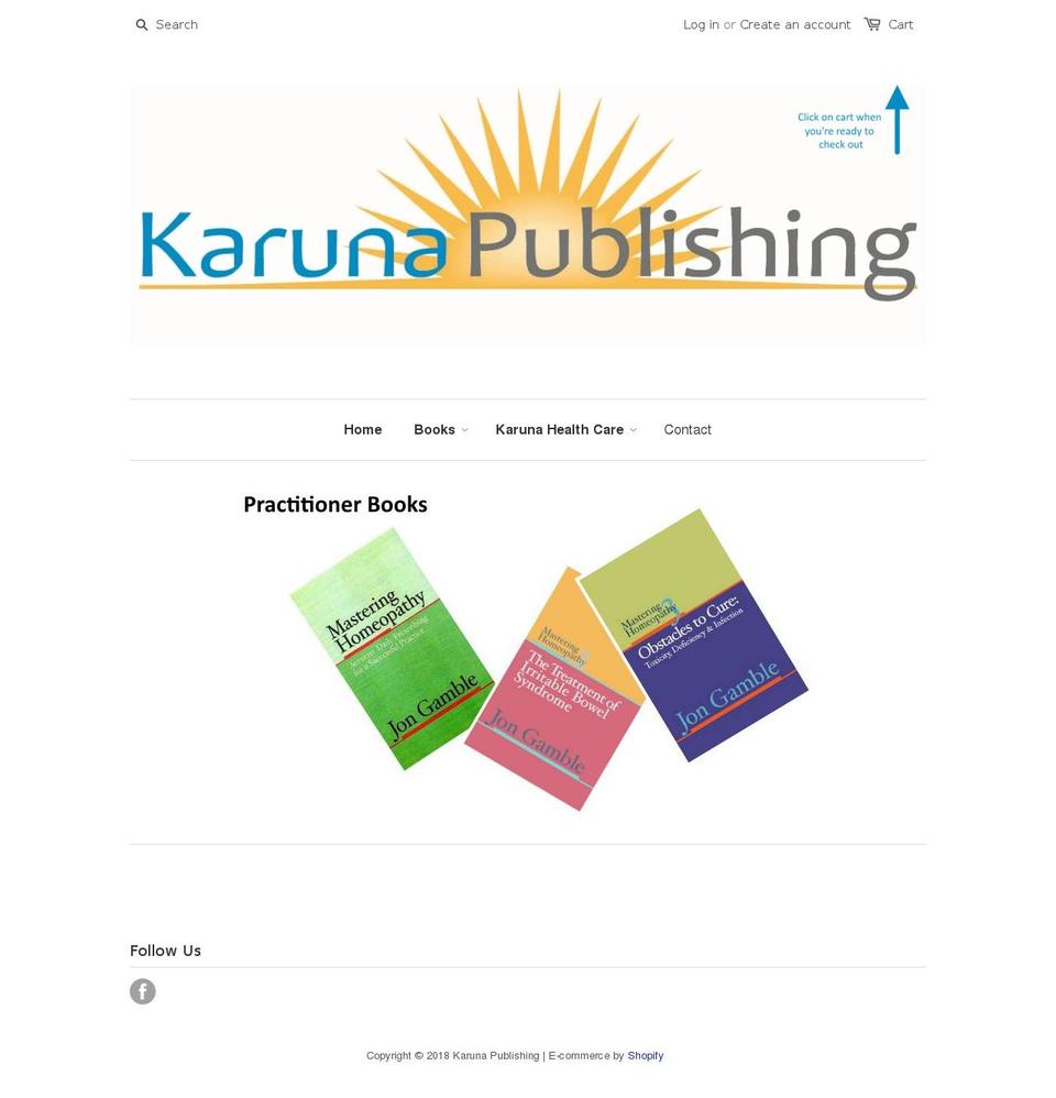 karunapublishing.com.au shopify website screenshot