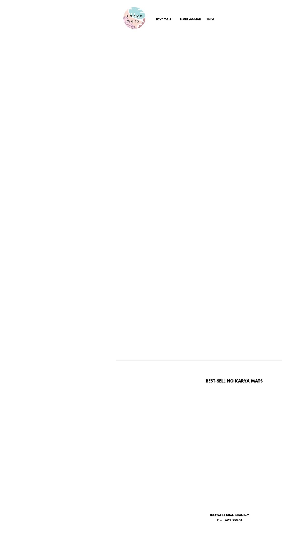 karyamats.com — Shopify storefront screenshot