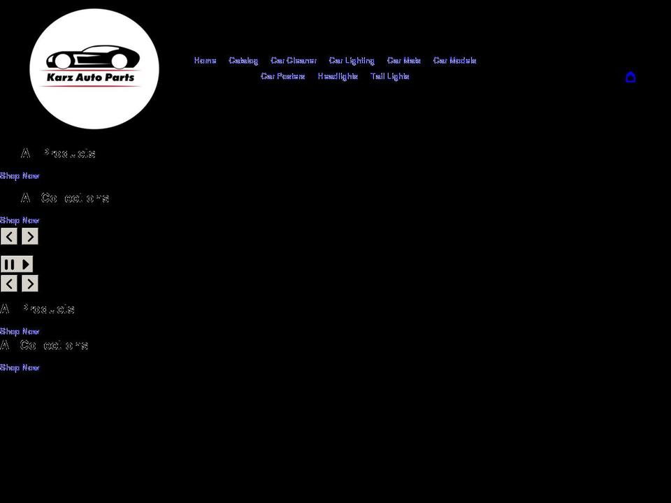 karzautoparts.com shopify website screenshot