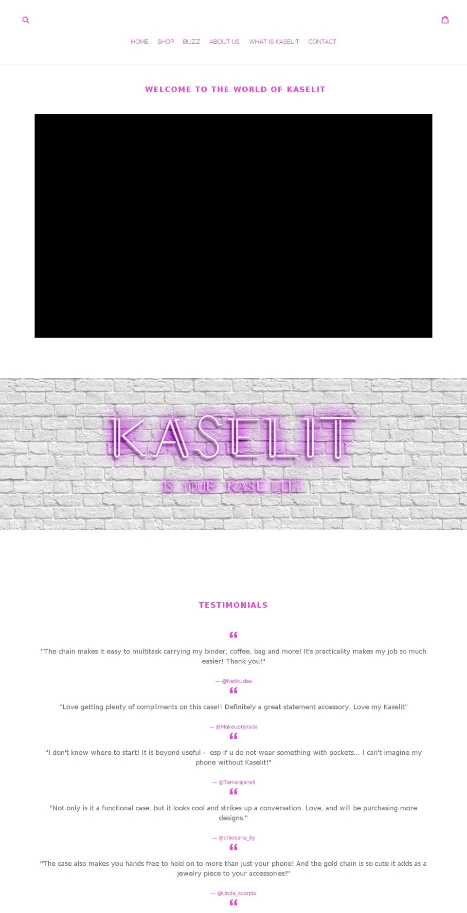 kaselit.co shopify website screenshot