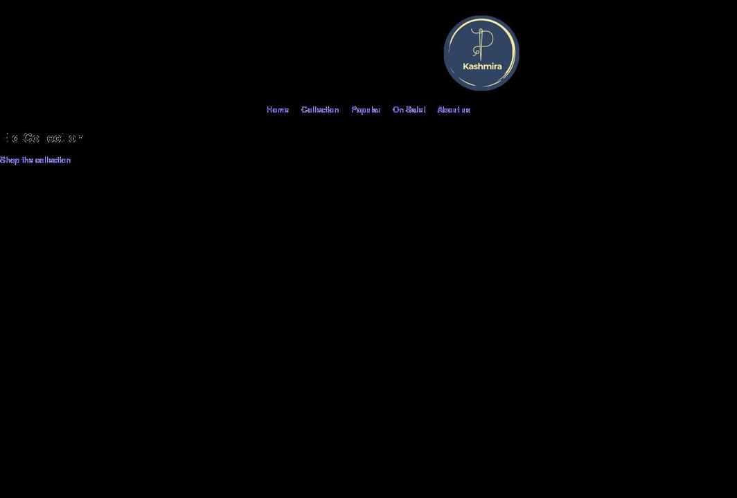 kashmiraco.com shopify website screenshot