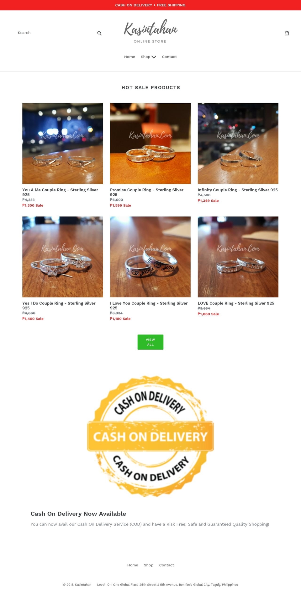 kasintahan.com — Shopify storefront screenshot
