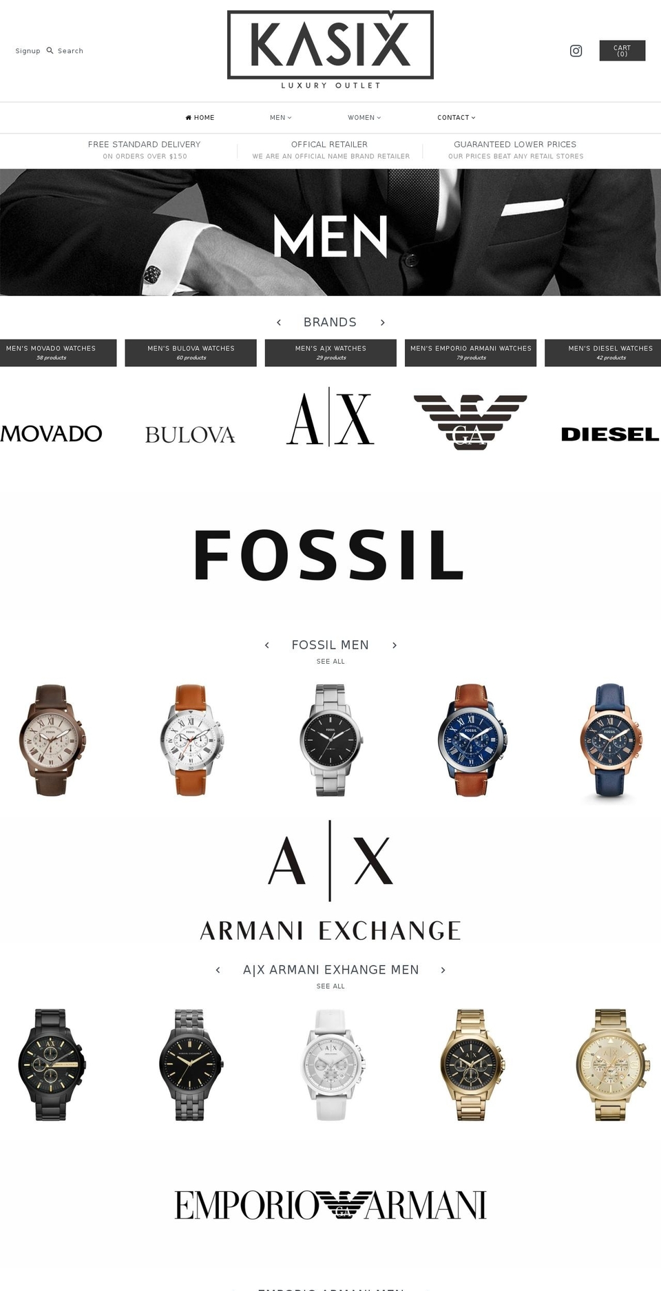 kasixfashion.com — Shopify storefront screenshot