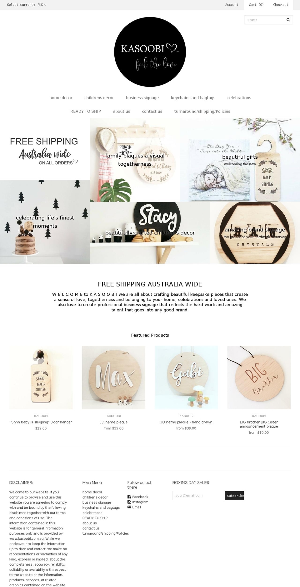 kasoobi.com shopify website screenshot